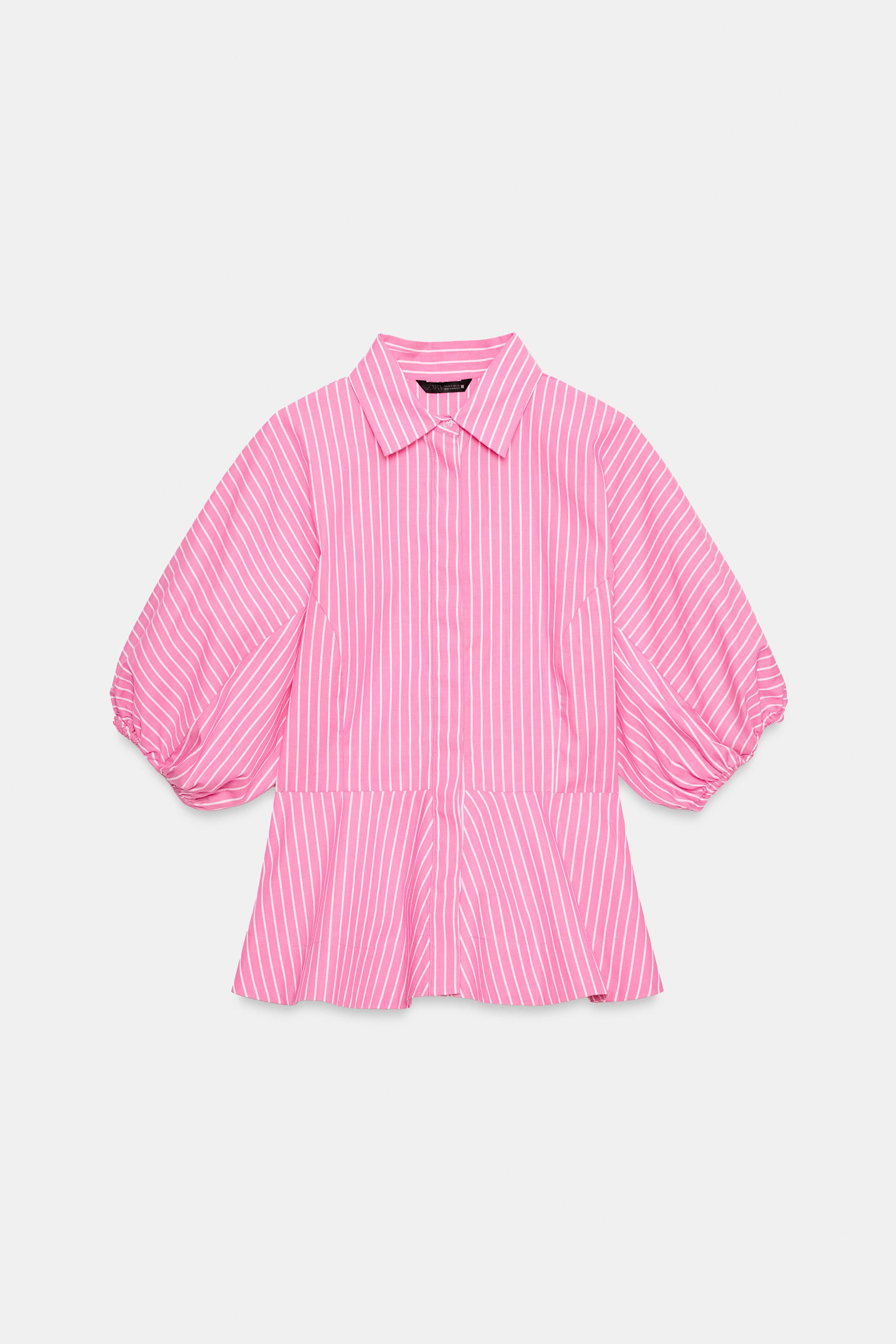 CHEMISE EN POPELINE À RAYURES